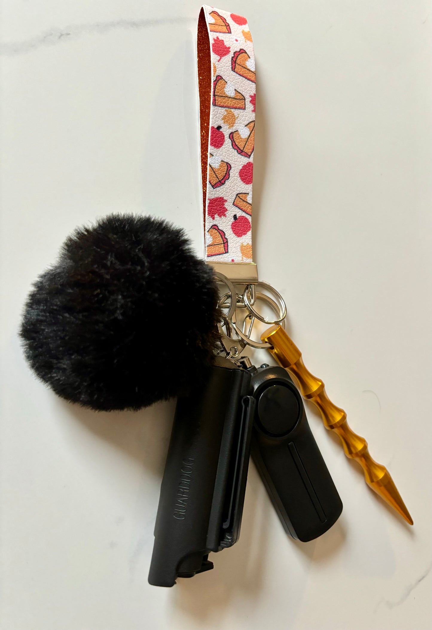 Pumpkin Pie Handmade Safety Keychain