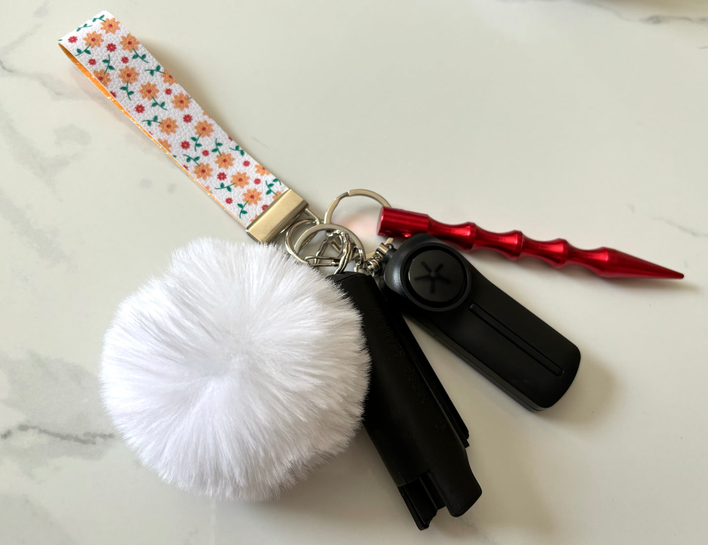 Spring Daisy Handmade Safety Keychain