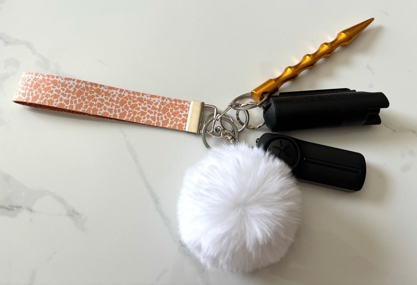 Giraffe Handmade Safety Keychain