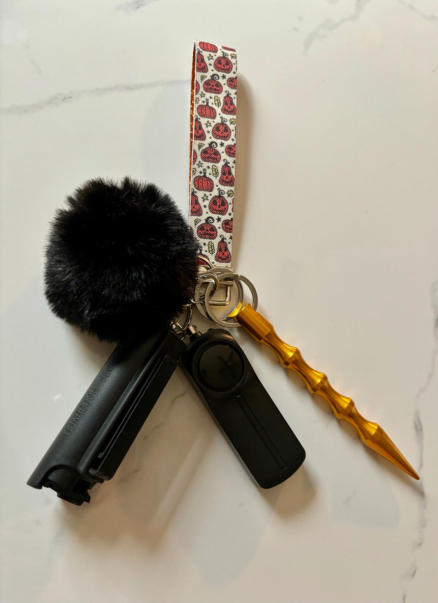 Fall Pumpkins Handmade Safety Keychain