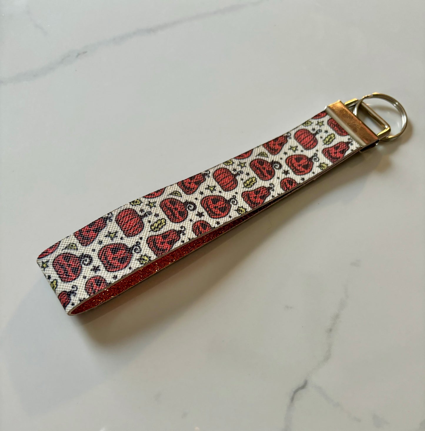 Handmade Wristlet Fall Pumpkins