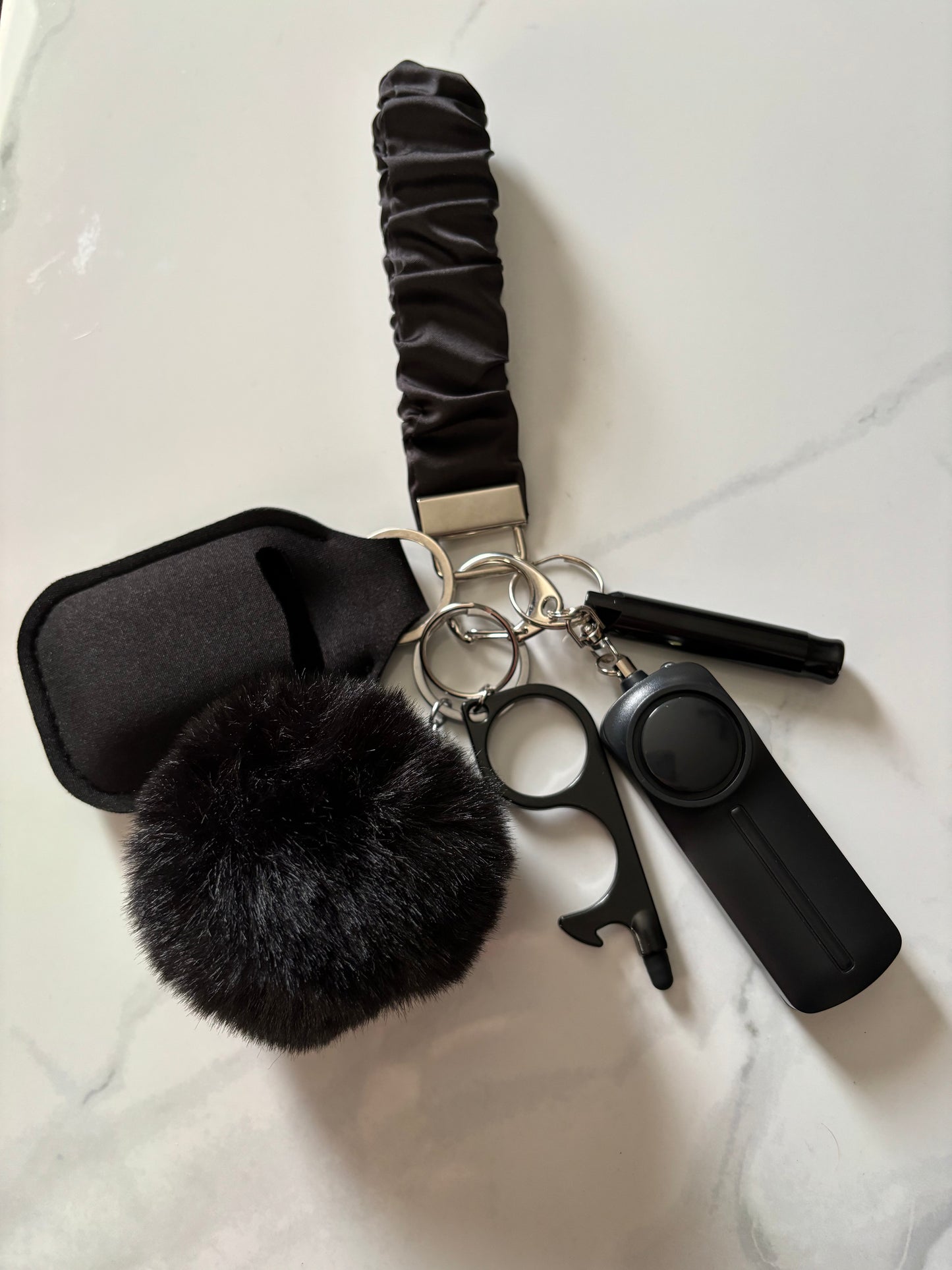 Scrunchie Student Keychain