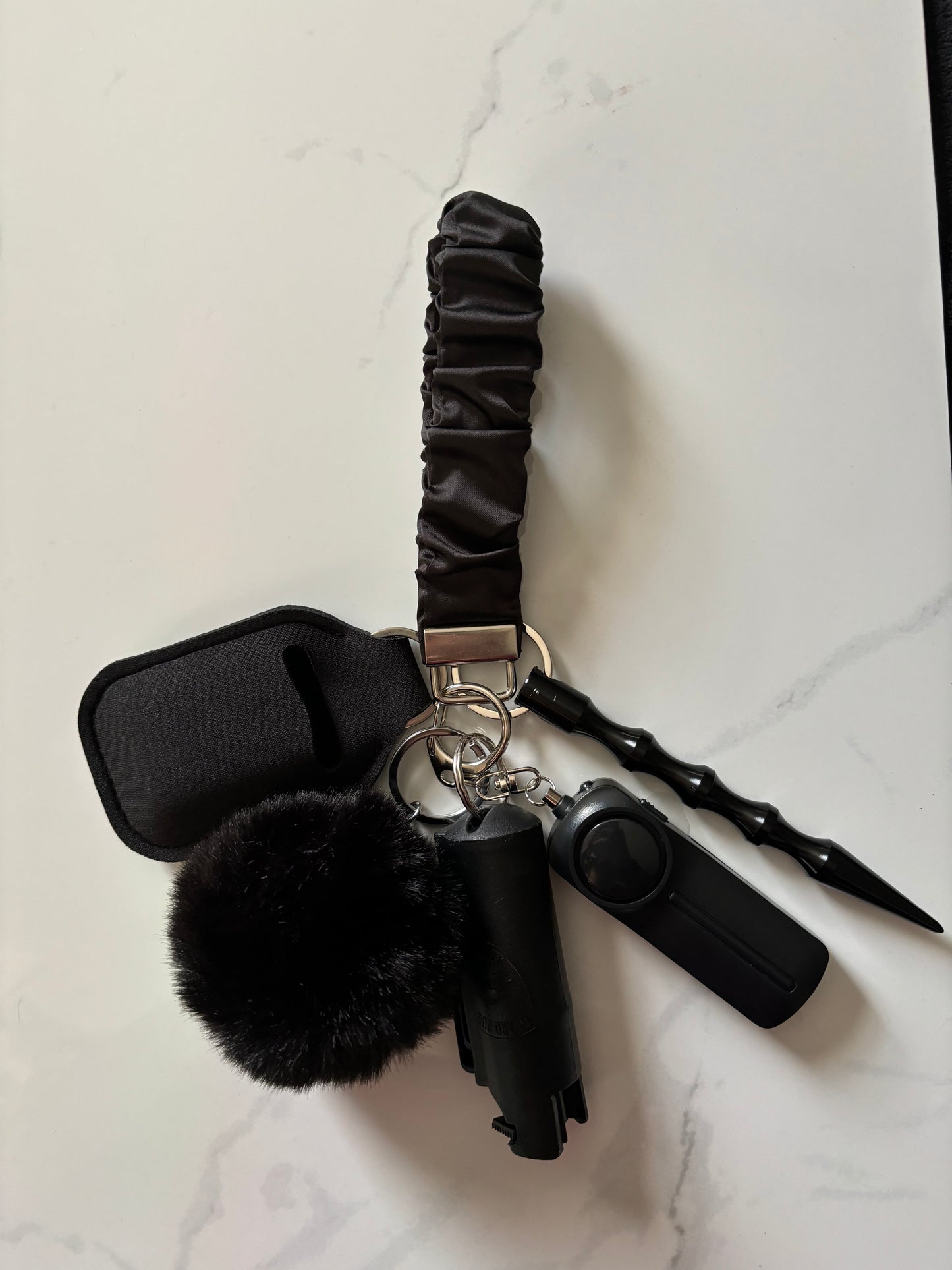 Scrunchie Safety Keychain (18+)