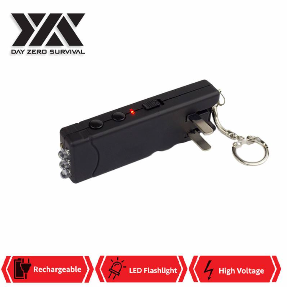 DZS Mini Stun Gun Keychain with LED Light
